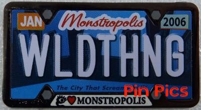 WDI - Monster's Inc. - Monstropolis License Plate WLDTHNG