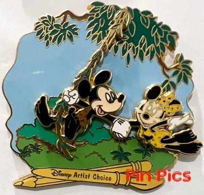 WDW - Mickey & Minnie - Tarzan - Artist Choice #3 - Adventures in Pin Trading - Animal Kingdom - Artist Proof