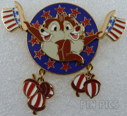 DLR - Mickey's All American Pin Trading Festival (Chip & Dale) Dangle