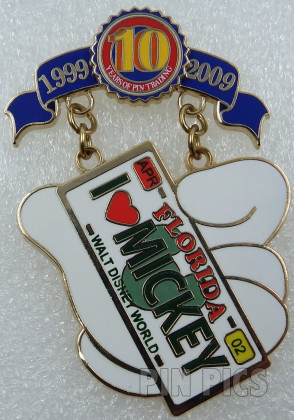 Disney Lanyard - Pin Trading 10th Anniversary