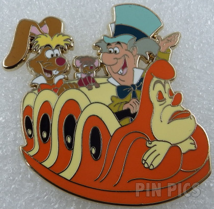WDI - Mad Hatter March Hare - Wonderland Characters on Caterpillar Ride - Alice in Wonderland