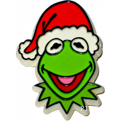 Muppets Kermit the Frog Wearing Santa Claus Hat