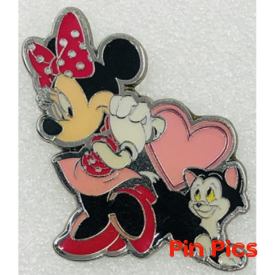 Minnie and Figaro - Pink Heart