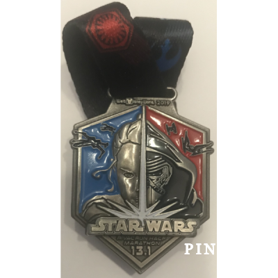 Run Disney Star Wars 2019 10k Medal Disney World Han Solo Boba Fett Rival  Run 
