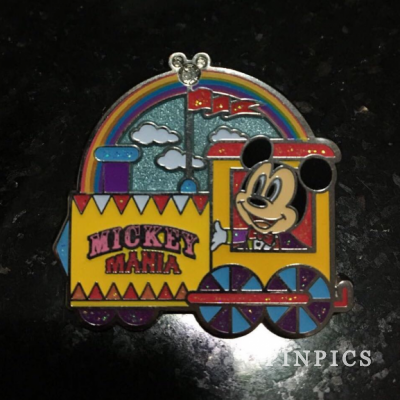 HKDL - Mickey Mania 4 Pin Set - Mickey Train