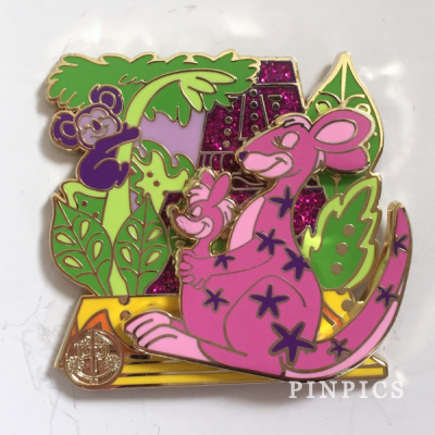 DLR - it's a small world 50th Anniversary - Mystery Pin Collection Animals - Kangaroo CHASER