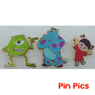 Disney Mike & Sulley to the Rescue! - Sulley, Mike, and Boo Pin