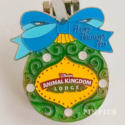 WDW - Animal Kingdom Lodge - Resort Baubles Ornament - Holiday 2018