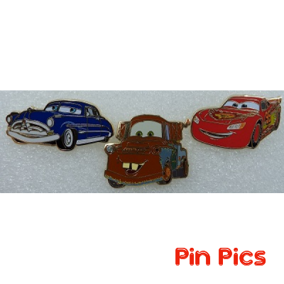 PALM - Doc Hudson, Lightning McQueen, Tow Mater - Cars Set - Pixar