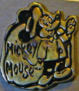 Mickey Mouse Stick Pin Black