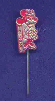 Minnie Mouse Stick Pin Red