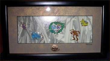 Disney Auctions Framed Bugs Life Pin Set