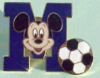 Mickey Mouse Letterman 'M' Soccer