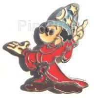 Sterling Silver Sorcerer Mickey w/Cloisonne' Inlay