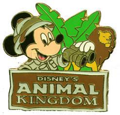 Disney's Animal Kingdom - Mickey Watching a Lion