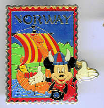 Open Stock Epcot Stamp Series - Norway (Mickey)