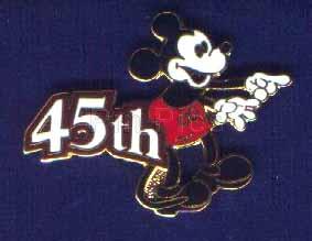 Disneyland 45th Anniversary - 5 Pin Set (Mickey)