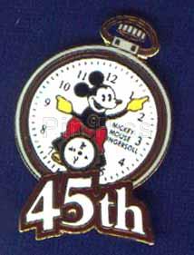 Disneyland 45th Anniversary - 5 Pin Set (Mickey Watch)