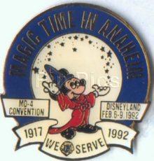 1992 Lions Club Disneyland Convention Sorcerer Mickey Pin