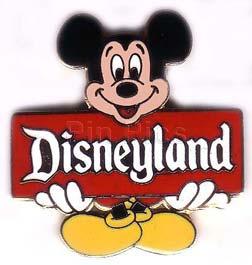 Disneyland - Mickey Holding Red Sign (White Eyes)