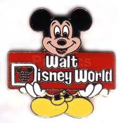 WDW - Mickey Mouse - Holding Red Sign