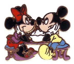 Mickey & Minnie Eating An Ice Cream Sundae