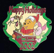 Disney Auctions - Pooh & Friends Happy Holidays 2002 (Black Prototype)