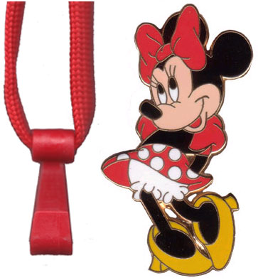 Disneyana Convention 2001 - Welcome Red Shoestring Lanyard (Minnie)
