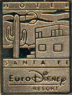 Euro Disney Opening Cast Member Pin (Hotel Santa Fe)