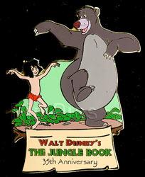 Disney Auctions - Jungle Book Mowgli & Baloo Pin (Gold Prototype)