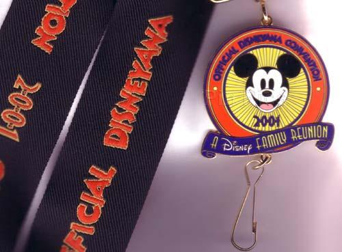 2001 Official Disneyana Convention Lanyard