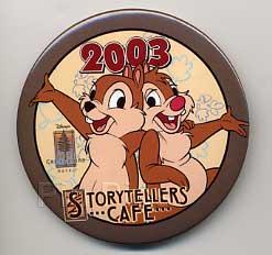 Button - Disney's Grand Californian - Storyteller's Cafe 2003 (Chip & Dale)