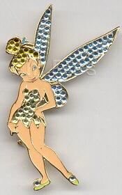 Pave Tinker Bell Crystal Brooch