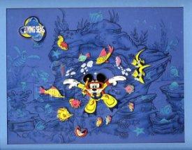 WDW - Living Seas Scuba Mickey - Pin Set