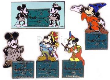 WDCC - Signature Classic Mickeys (5 Pin Set)