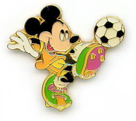 Old Mickey Soccer Pin