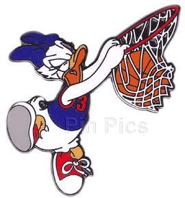 57078 - Daisy Dunking a Ball - Sports Series Boxed Pin Set #2 - Basketball  - Disney Store US Disney Pin