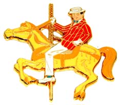DIS - Bert Riding Carousel Horse - Mary Poppins Tin - 30th Anniversary