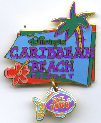 Disney's Caribbean Beach Resort Est. 1988 Dangle