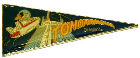 DLR - Tomorrowland Pennant (Mickey Mouse in Rocket)
