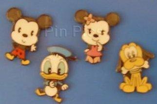 Mini Babies - 4 Pin Set (Mickey, Minnie, Donald & Pluto)