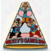 JDS - Chip, Dale & Clarissa - Megaphone - Cheerleading - Mickeys Games 2004