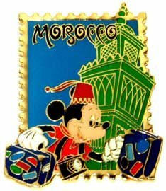 Mickey Mouse - Epcot 15th Anniversary - Morocco Stamp