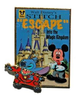 Stitch Reads Duck's Book LE 100 Disney Pin ✿ Tell me a Story Acme RARE NEW  GOLD