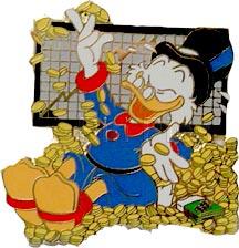 Disney Auctions - Uncle Scrooge with coins