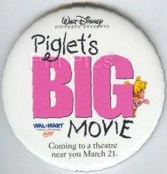 Piglet's Big Movie Round Button