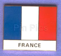 WDW - France Flag - Epcot 15 Year Future World / World Showcase Framed Set