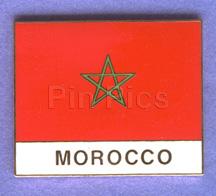 WDW - Morocco Flag - Epcot 15 Year Future World / World Showcase Framed Set