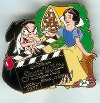 WDW - Lights Camera Pins! - Movie Clapboard Pin Set (Snow White & Old Hag Pin)