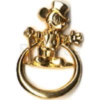 Gold Mickey Mouse with Top Hat and Cane